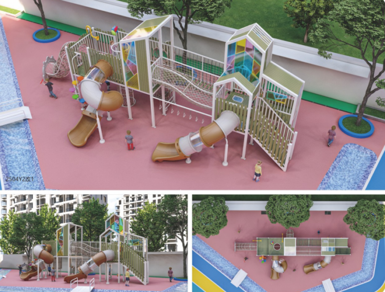 Outdoor adventure playground equipment