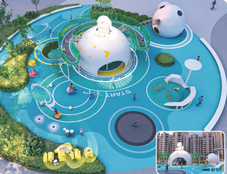 Outdoor park playground equipment