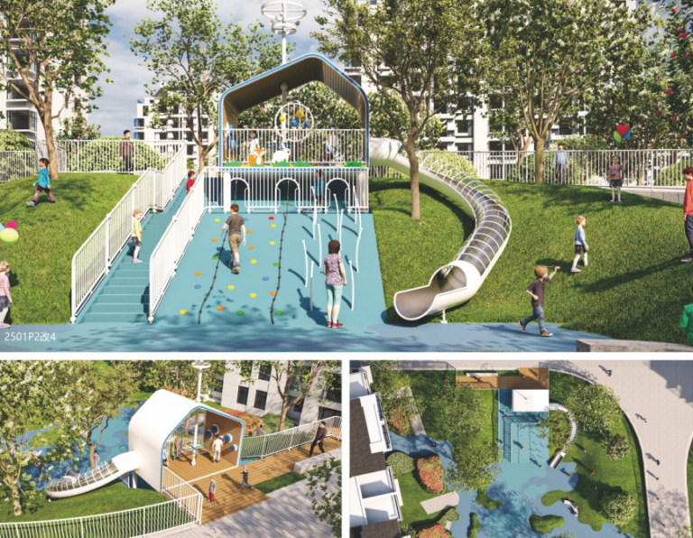 Outdoor slide playground equipment