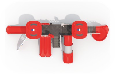Kids Outdoor Playground Slide Climbing Wall Net Tunnel - Image 3