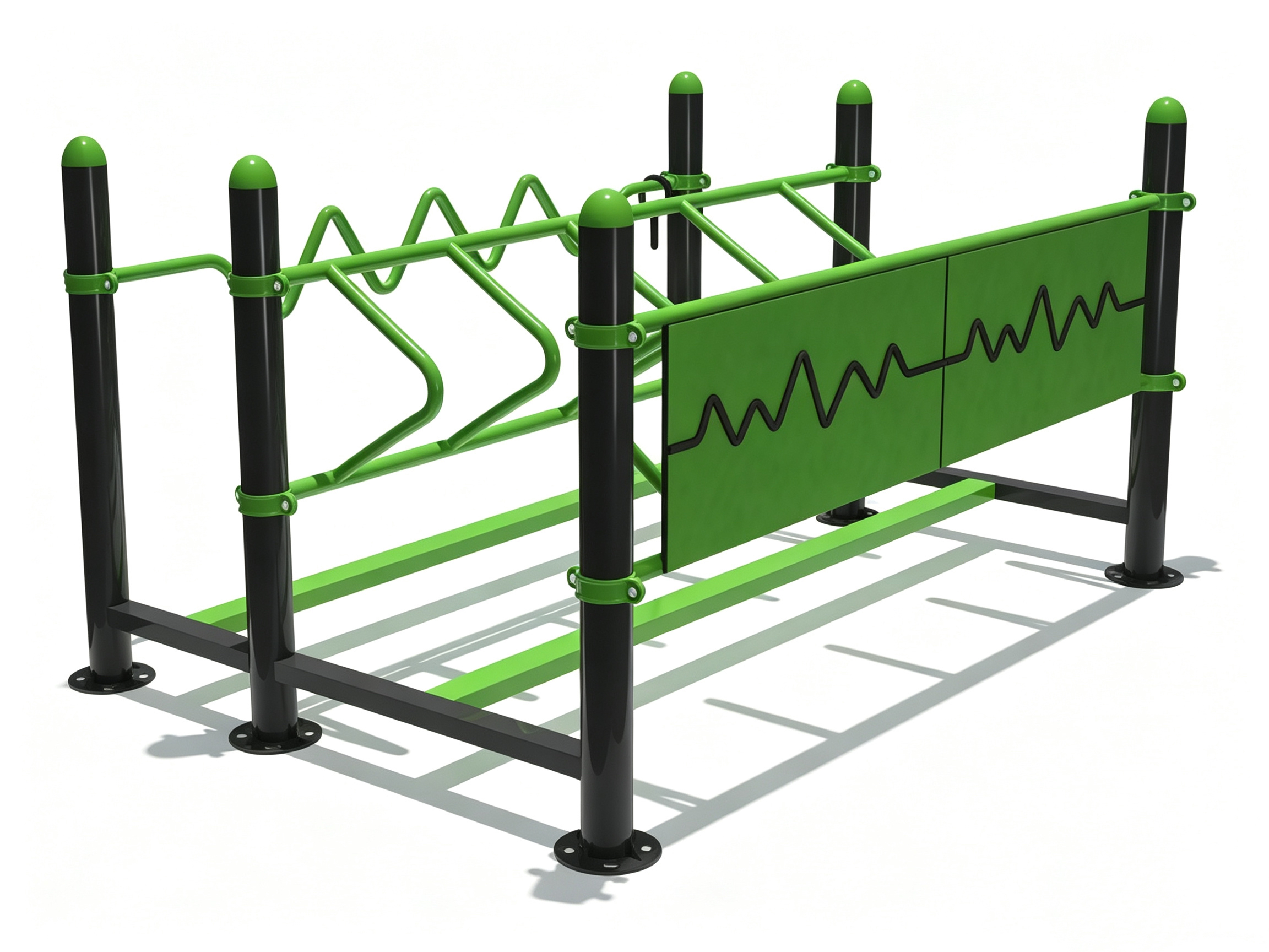 Multi Function Outdoor Obstacle Fitness Combo