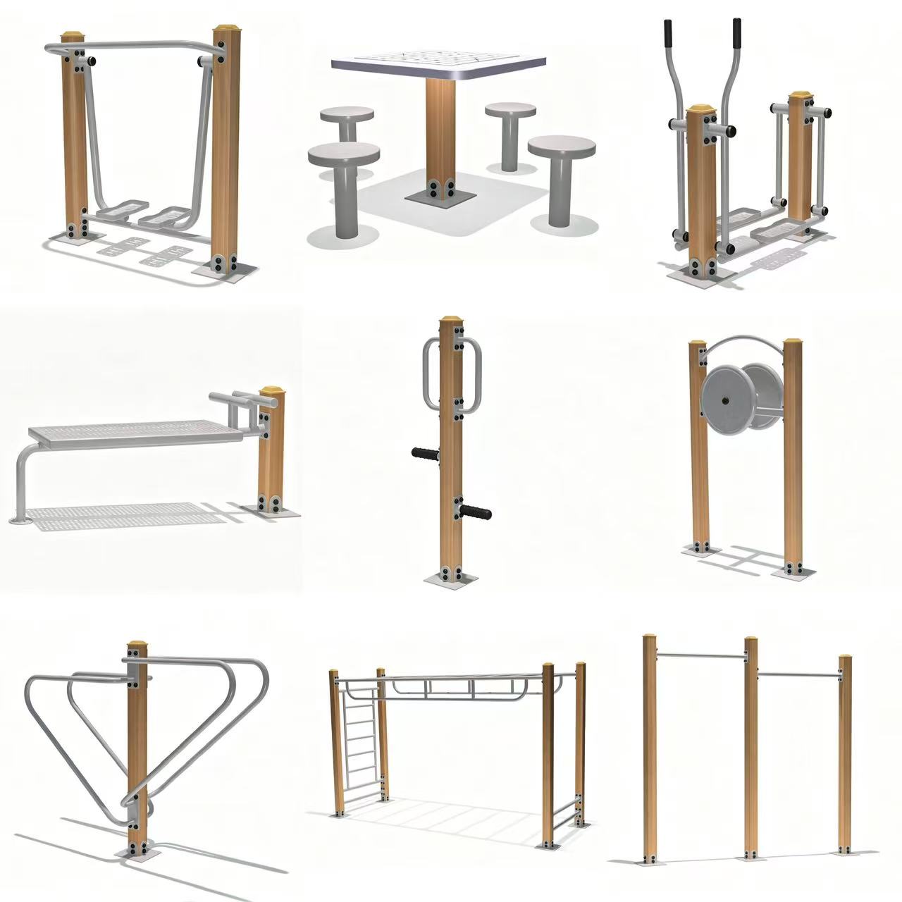 Durable Outdoor Pull Rod Fitness Equipment - Image 3