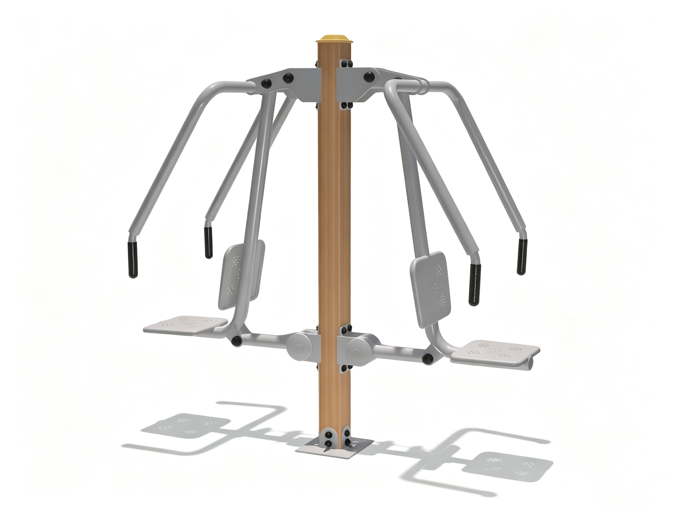 Durable Steel Outdoor Chest Press Fitness Machine