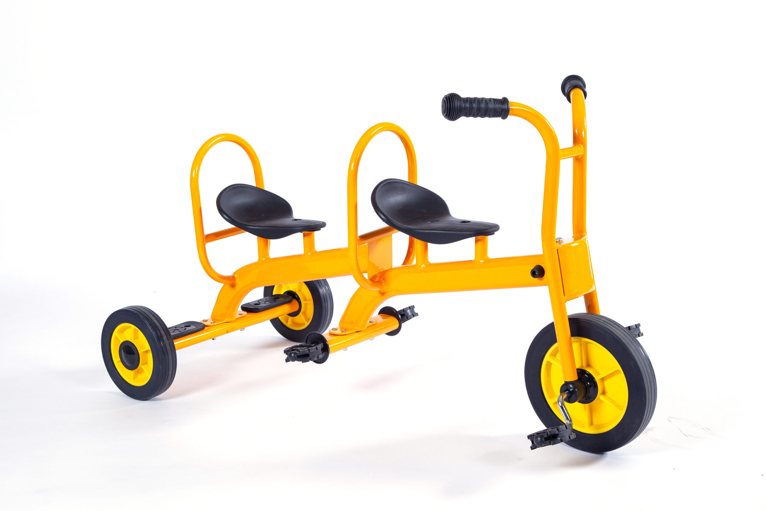 Children's Tandem Tricycle Steel Single-Speed for Outdoor Exercise - Image 2